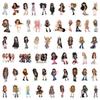 Cartoon Bratz Stickers - 55-110 Waterproof Sheets for Journals, Water Bottles, Laptops