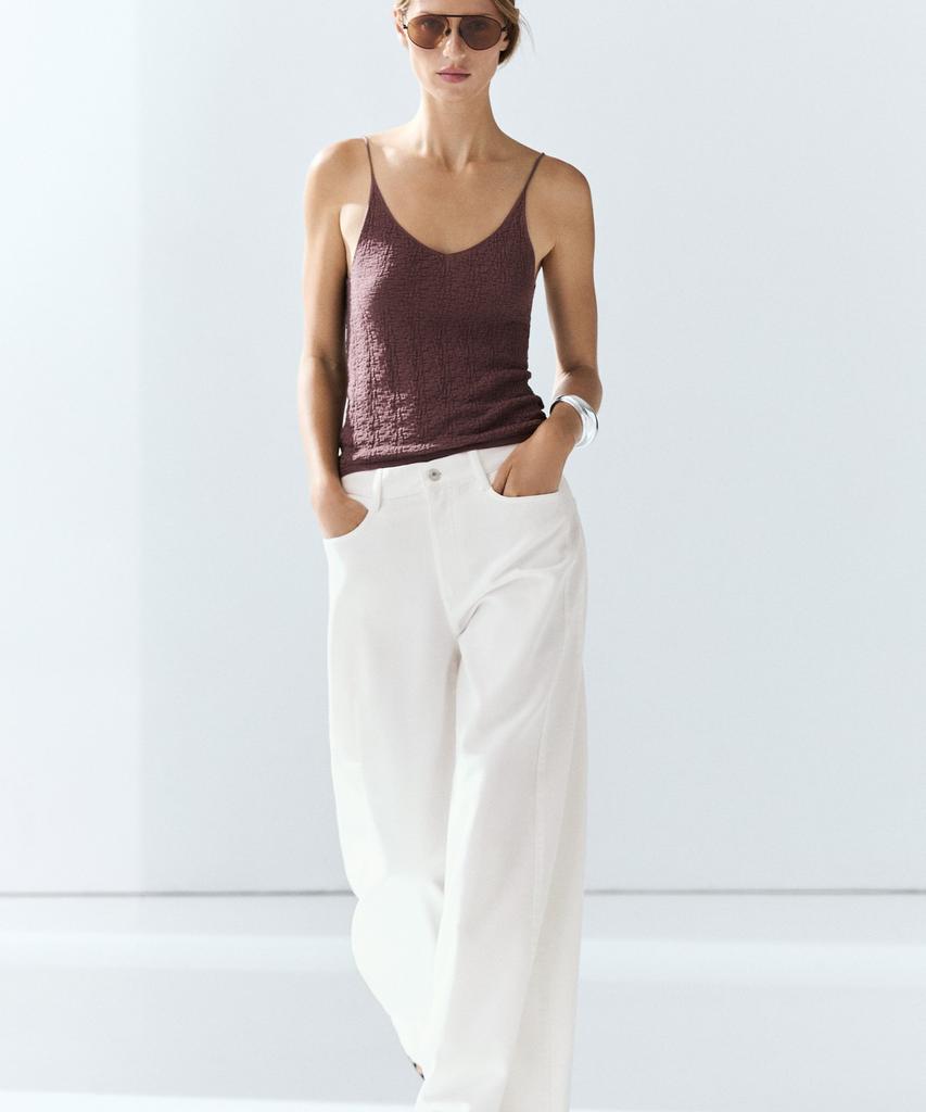 Masimodutti Fluid Wide Leg Jeans
