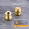 Piedini Mini Tavola in Ottone e Legno 4 Pezzi Riser Antiscivolo per Scatola Gioielli Vassoio Espositore Piccoli Mobili Uso Artigianato Fai da Te