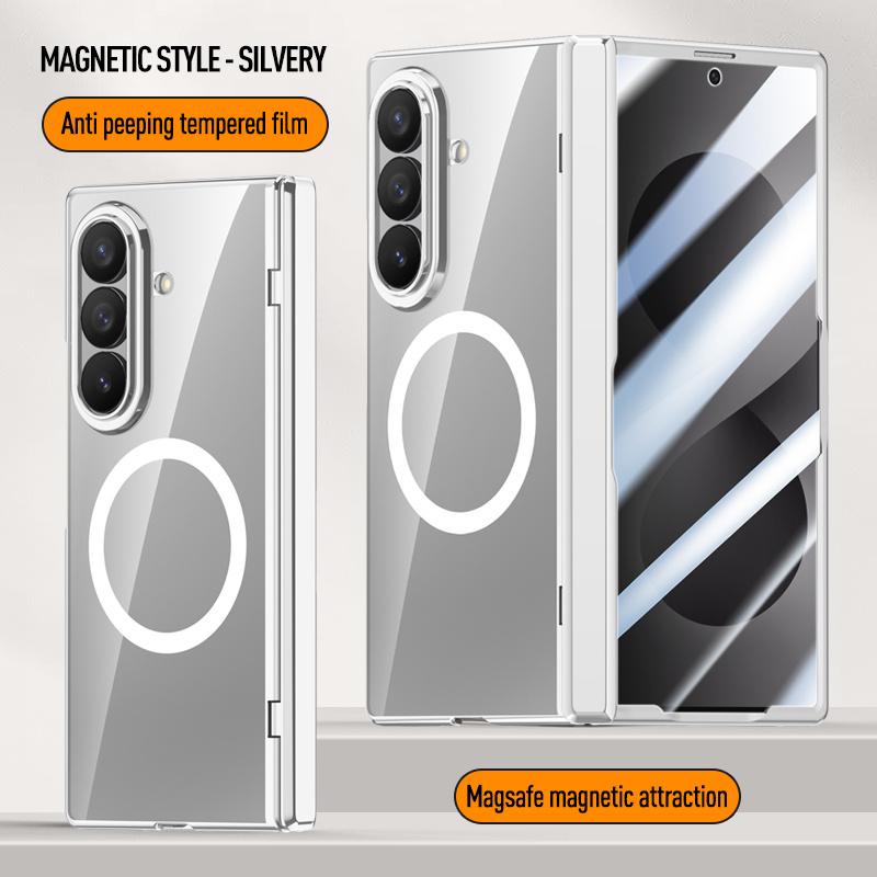For Samsung Galaxy Z Fold 8Ultra Fold8 Screen Protect Film Hyaline Case Middle Hinge Magnetic For Magsafe Wireless ChargingCover