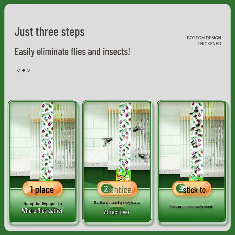Green Leaf Sticky Fly Traps