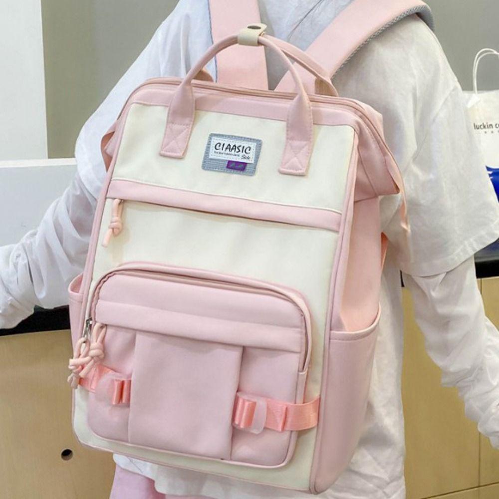 Anti-splash Water Large Capacity Backpack Korean Style Women School Bag Students