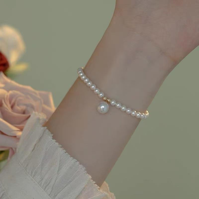 

Broken silver pearl bracelet women s 925 sterling silver light luxury niche design bracelet bracelet bracelet birthday gift