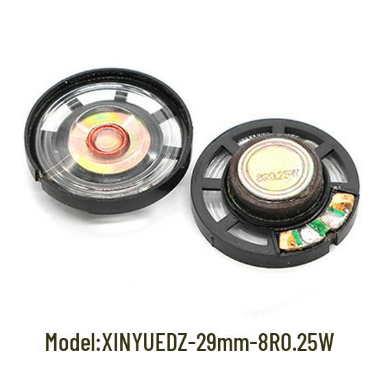 29MM Plastic Magnet Speaker: 8/16 Ohm, 0.25/0.5W for Medical, Toys, and Eco-Friendly Audio Applications
