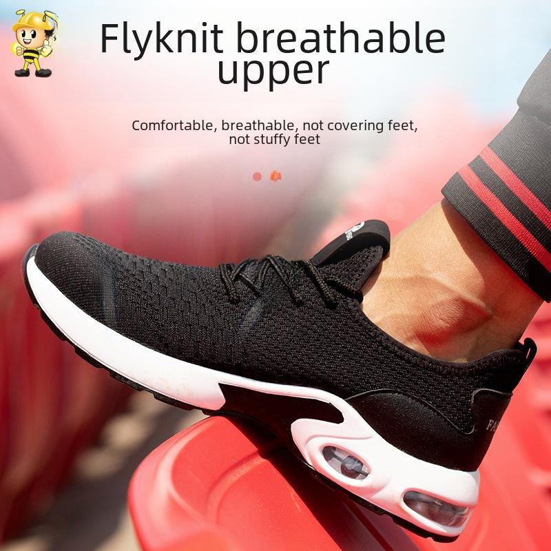 Zapatos de Seguridad para Hombre con Puntera de Acero - Ligeros, Transpirables, Antimpacto, Antipinchazos, Calzado de Trabajo de Verano