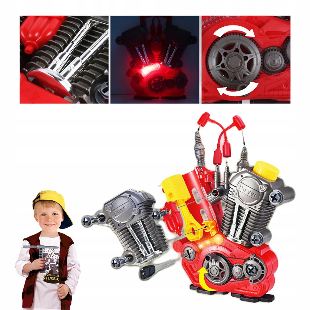 Engine For Unscrewing Screwing Parts Little Handyman Mechanic Kit