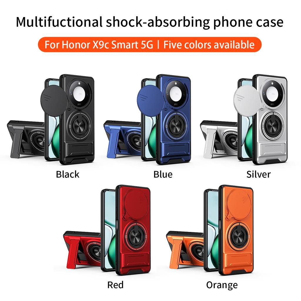 For Honor X9c Smart Case Honor X9c Smart Cover Honor X9c Smart Phone Case Magnetic Holder Military Armor Camera Protection Cover