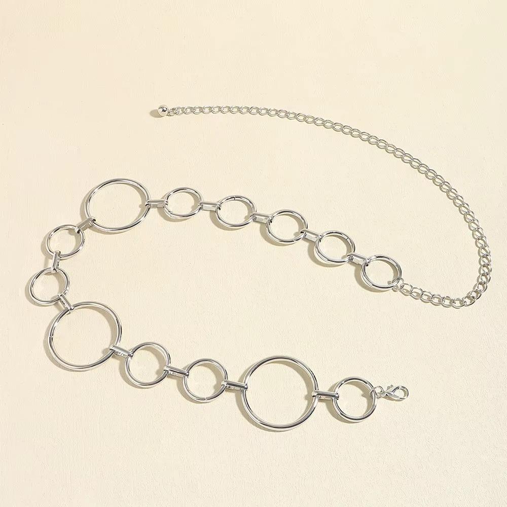 Luxury Women's Waist Chain Simple Design Metal Chain  Fashion Accessories Belt