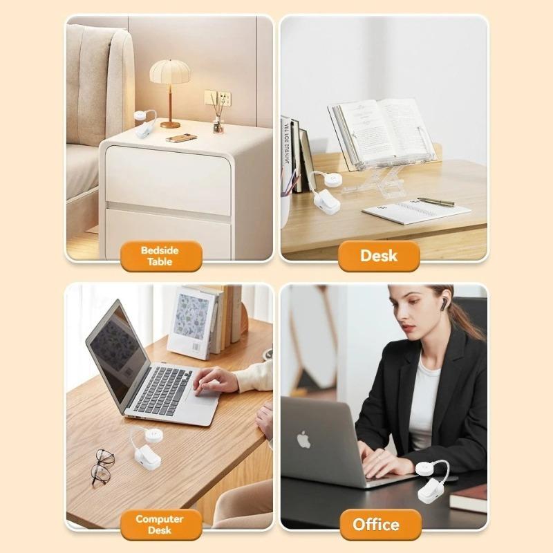 Mini USB Rechargeable Clip‑on LED Reading Light, 3 Modes Adjustable Portable Book Lamp for Bedroom & Travel