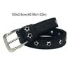 Personality Star Hollowed Pin Buckle Retro Jeans Belt Korean Style Wide Metal Buckle Belts Harajuku Y2k Denim Belt Lady