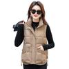 Winter New Cotton Vest Stand-up Collar Versatile Fashion Women's Foreign Style Short Thin Coat
