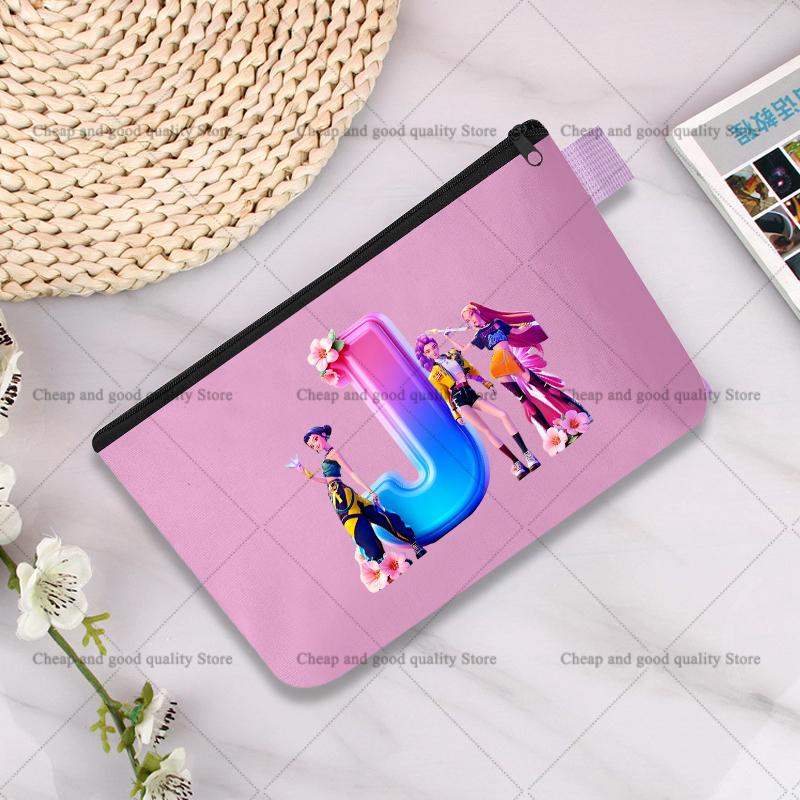 KPop Demon Hunters Pencil Case Cute Multipurpose Bag Fashion Anime Portable Cosmetics Storage Printing Go To School Beautiful Gift for Kid