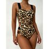 Women Sexy Color Block Backless Slim Fit One Piece Swimsuit