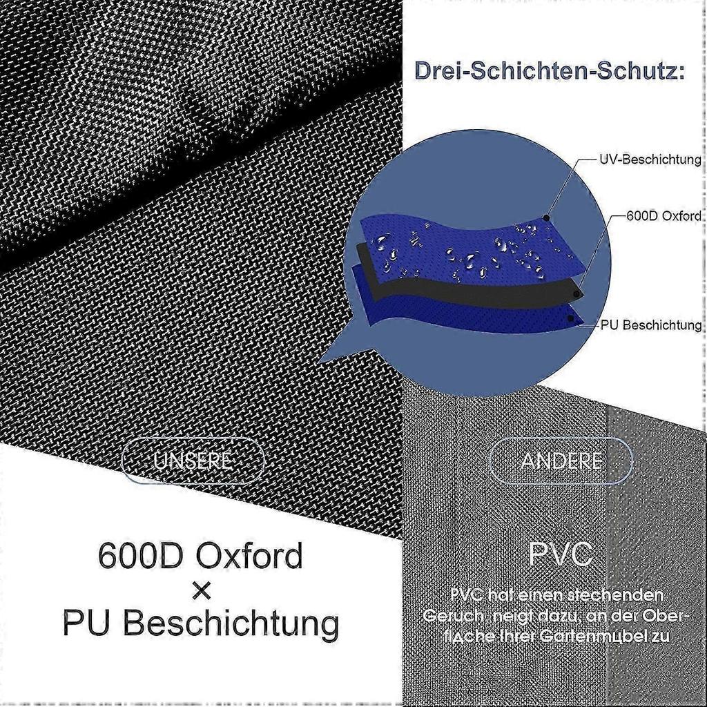 242cm x 162cm x 100cm   Patio Furniture Cover Patio Furniture Cover, 600D Oxford Fabric Protective Cover