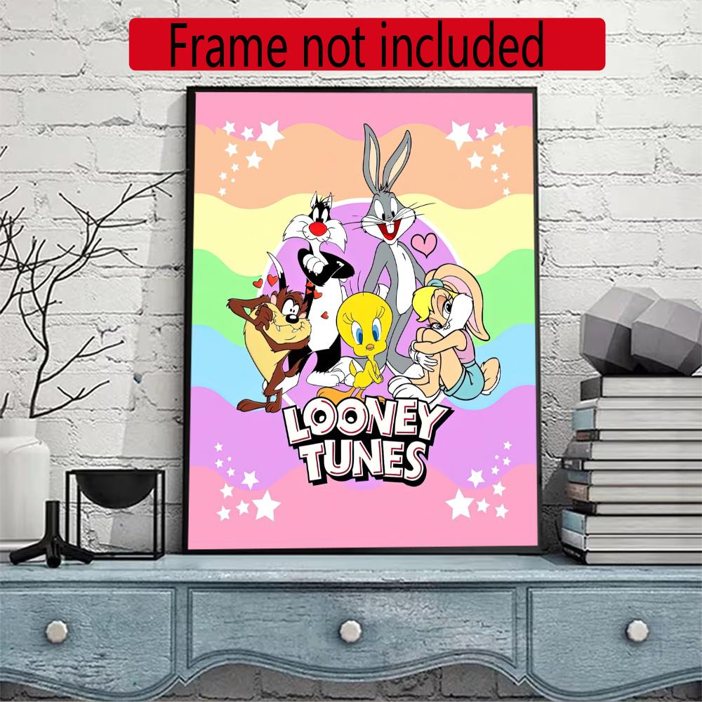 Looney Tunes 5D Diy Diamond Painting Round Diamond Mosaic Suitable For Beginners Diamond Painting Rhinestones Gift Frameless