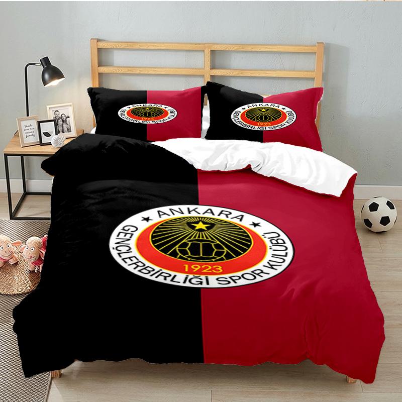 Genkelbigli Club Sports 3PCS Bedding set,Ideal for 1pc Duvet Cover And 2pcs Pillowcases Perfect for Fan gift,Ideal for Bedroom, Dormitory