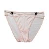 Ladies Summer Cute Lace Mesh Bow Soft Low Waist Triangle Panties