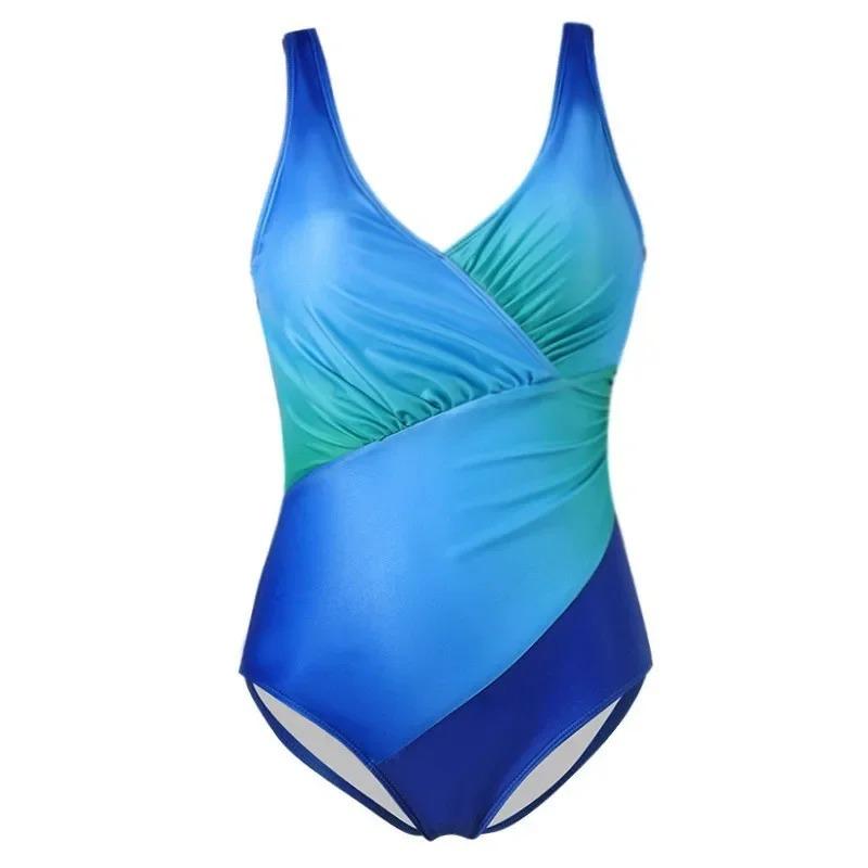 Baddräkt i ett stycke Sexig Bikiniöverdel Mage Döljande Se Smal V-ringad Sexig Rygglös Monokini Badkläder Baddräkter Strandkläder