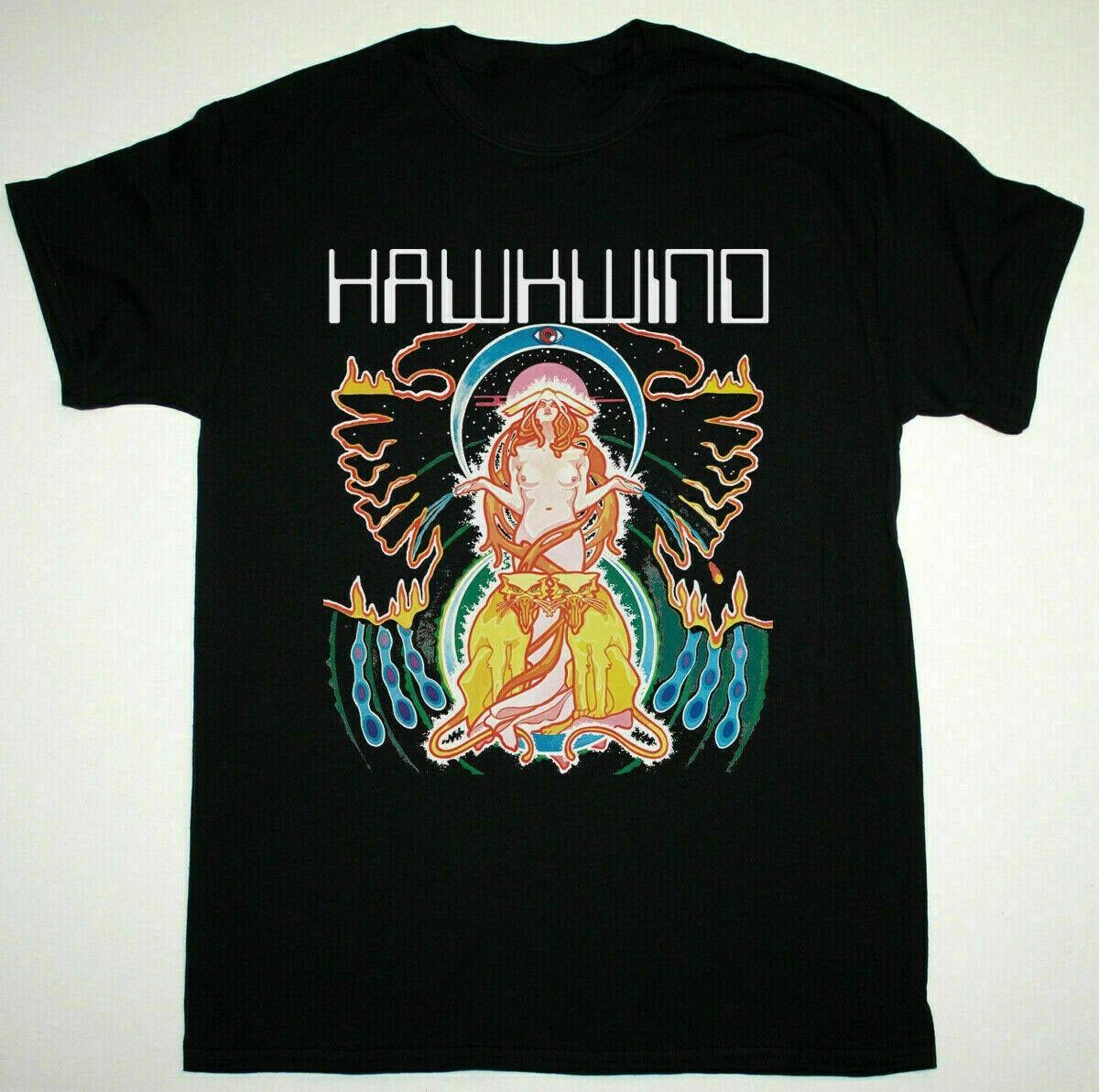Hawkwind Space Ritual Albuml Tour Black 100% Cotton T-Shirt All Size Unisex T-Shirt L