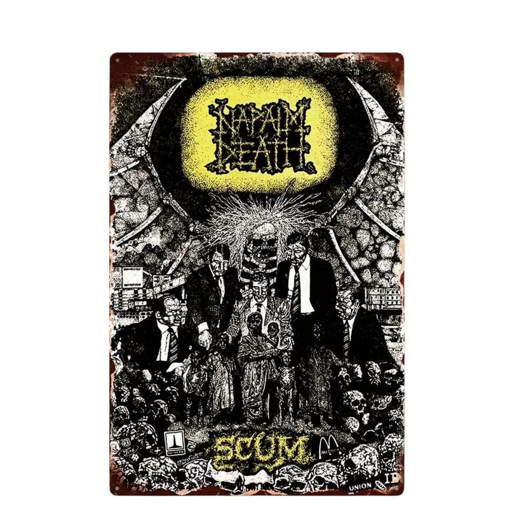 Vintage Rockband Metallschild Poster Aluminiumplakette Wandplatte Für Man Cave Werkstatt Bar Pub Garage Club Retro Heimwanddeko