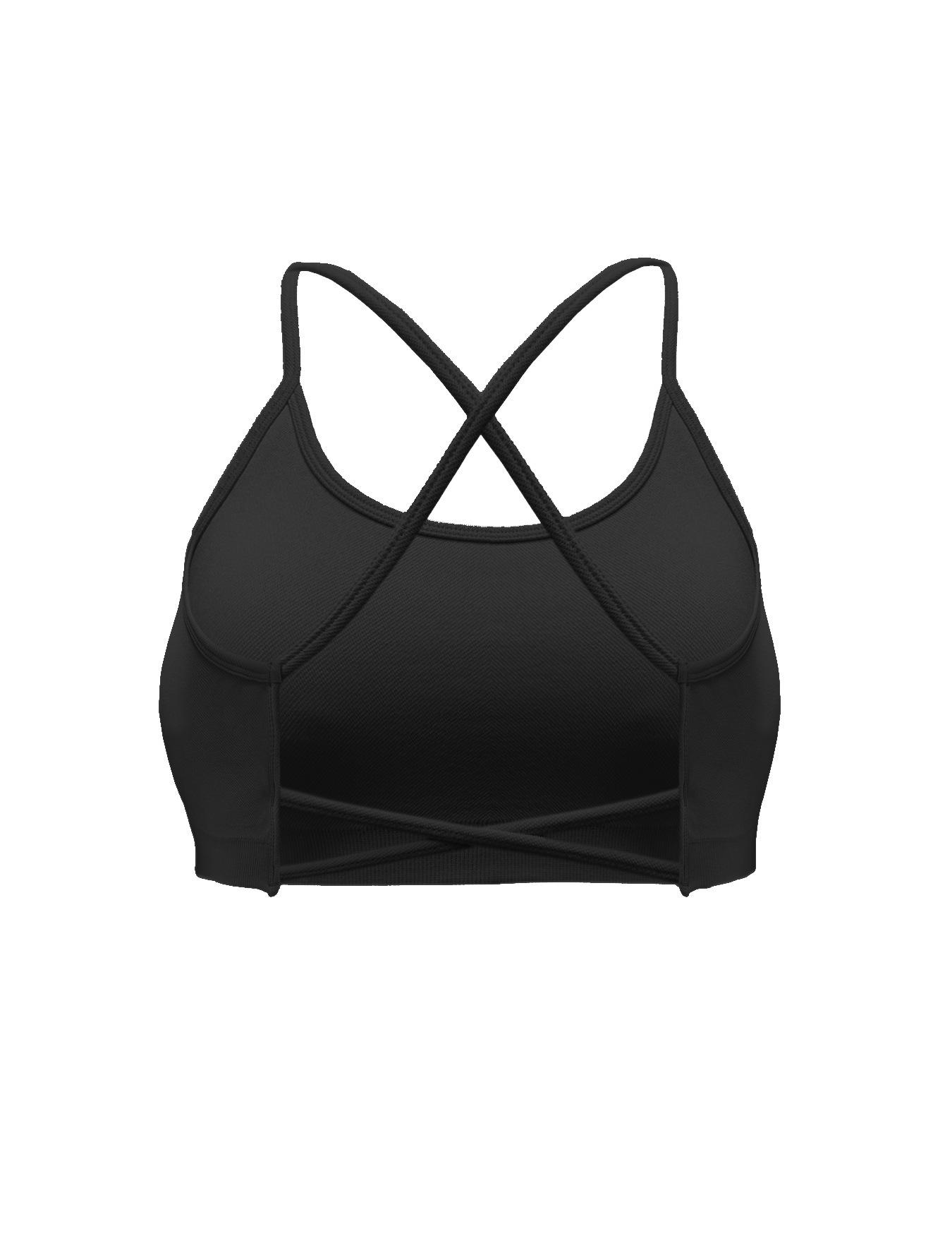 

Бесшовный спортивный бюстгальтер для трансграничной торговли: Стильный дизайн спины для бега на открытом воздухе и йоги M [Bust 35.5]