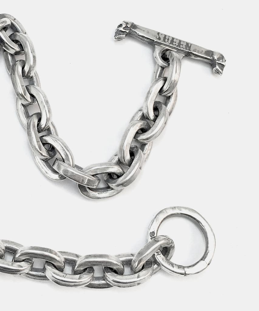 Sheen666 578 Bomber Pendant Silver Bracelet