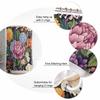 Revivalism Dahlia Flower Shower Curtain Bathroom Decorative Waterproof with Hooks