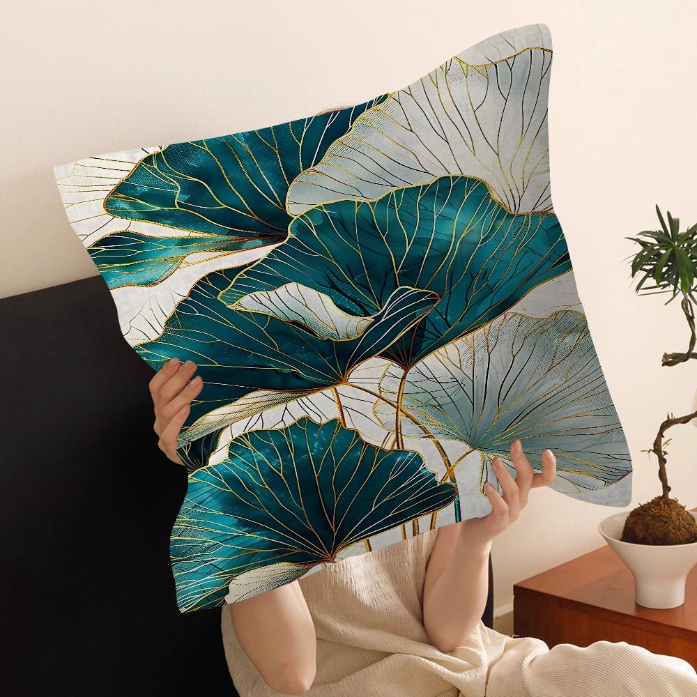 pc Ginkgo Leaves Printed Lucky Dragon pillow cover sofa cushion cover home room decoration children gift