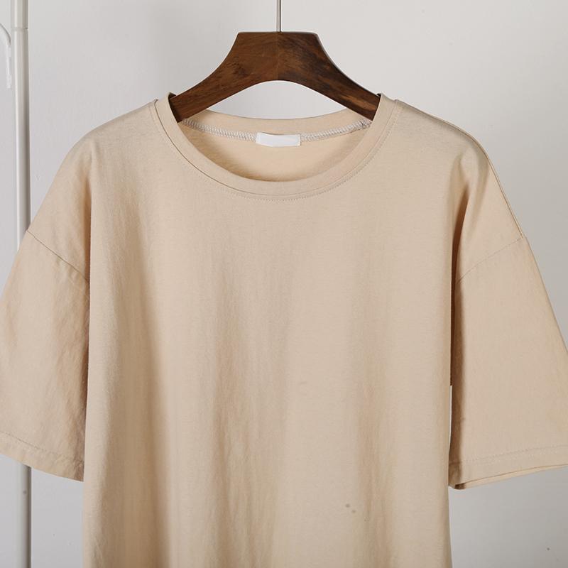 Hirsionsan Nueva Camiseta con Gráfico de Personaje Harajuku para Mujer 100% Algodón Manga Corta Camiseta Verano Suave Oversize Jersey Top