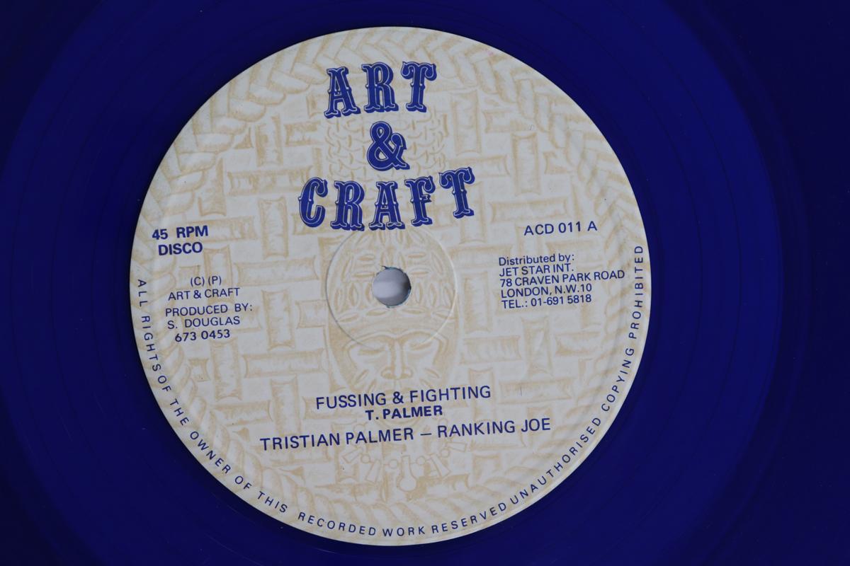 

12inch Record TRISTIAN PALMER RANKING JOE Fussing Fighting ACD011 ART CRAFT 1981 UK Reggae Ska Dub Used