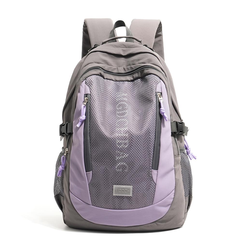Schoolbag Simple backpack for men and women Korean version Middle school student schoolbag Large capacity travel backpack College style computer bag 