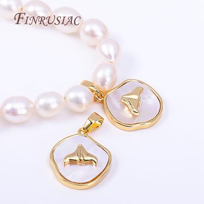 Naturmuschel Fischschwanz Anhänger Für Armband Halskette Herstellung Zubehör, Trendige Unregelmäßige Charms DIY Schmuckherstellung Zubehör