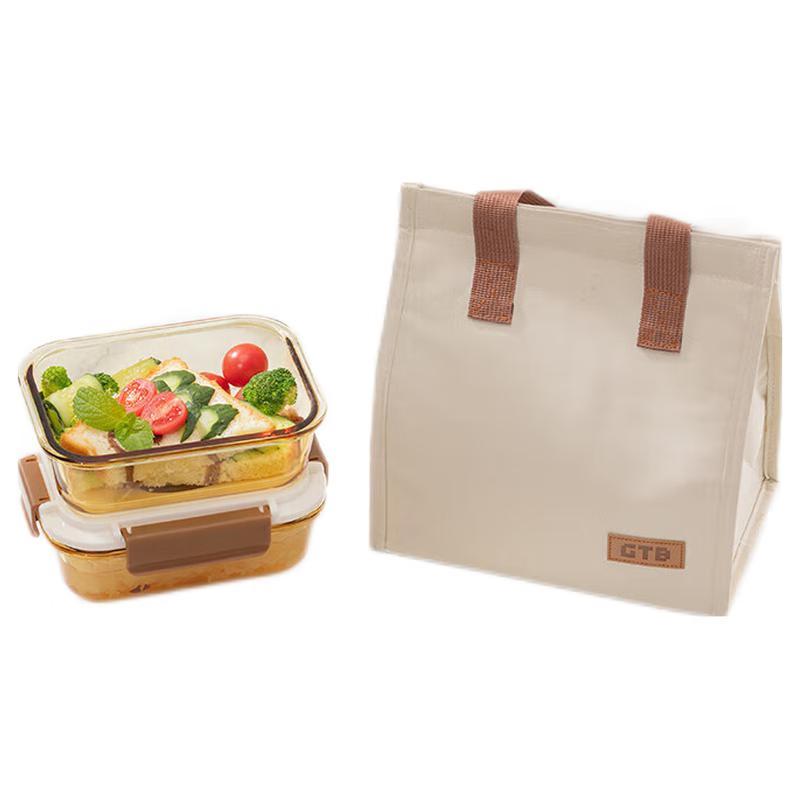 Gaotaibai Changle Набор из 4 стеклянных контейнеров для хранения продуктов с вакуумной крышкой Enjoy