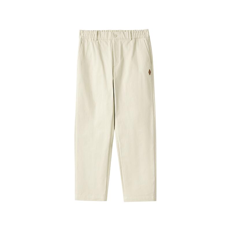 Skechers Yazan Series Elastic Comfortable Solid Color Casual Pants Men Bottoms Almond-Milk-White L324M117-0550 M