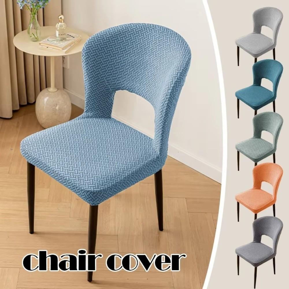 Elastic Arc Armchair Covers Hollow Back Dining Chair Covers Curved Chair Cover  Seat Cover