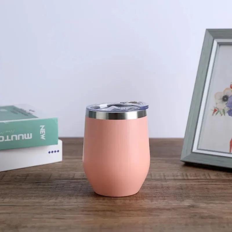 Tazza in acciaio inossidabile da 12 once, tazza termica calda e fredda, boccali da birra, bicchieri da vino, tazza termica per caffè