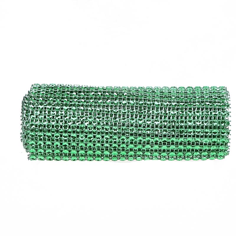 1 Rolle 24 Reihen Bling Strass Diamant Netzband Wickel Acryl Bling Diamant Wickelband für Hochzeitskuchen Vasen Dekorationen