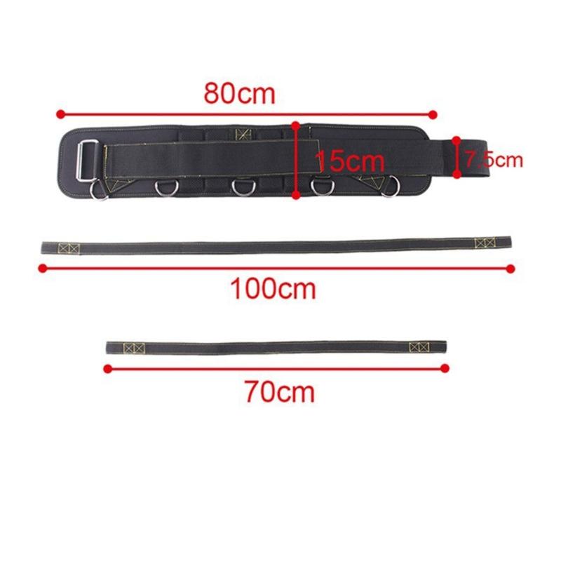 Strengthened Waist Support Belt For Strength Training And Pull Exercises Produced Of Breathable Polyester Fabric