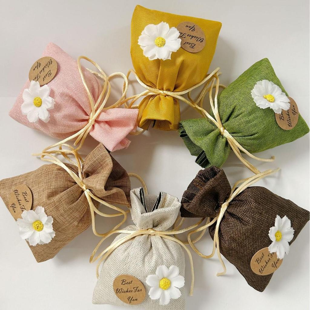 Peach-Scented Hanging Air Freshener Sachets for Car, Wardrobe, and Shoes - Long-Lasting Odor Removal Fragrance