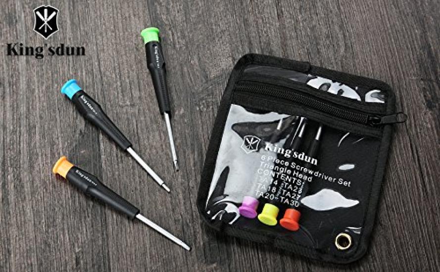 Kingsdun Triangular Screwdriver Set for Triangular Special Precision Screwdrivers with 6 for Plarail Rubber Tire Compatible with Thomas Happy Repair