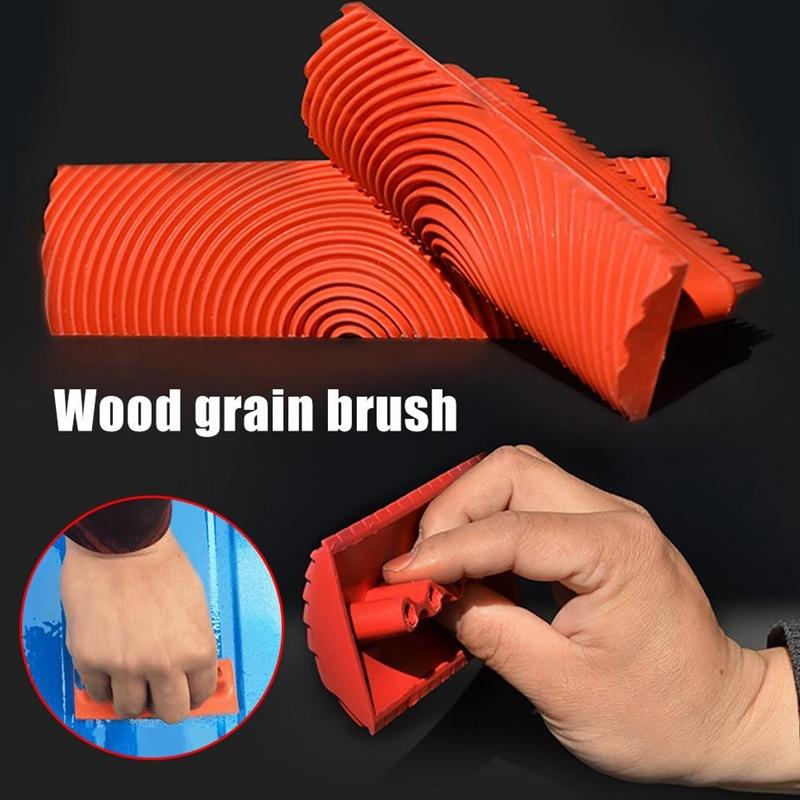 New DIY Wall Painting Machine Rubber Texture Paint Roller Furniture Imitation Wood Art Wall Painting Tools Home Decoration