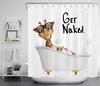 Funny Animal Shower Curtain Giraffe Jungle Safari Tropic African Wildlife Black And White Modern Designer Cool Bathroom Decor