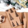 1 Roll Extra Long Giant Christmas Wrapping Paper -Pine Tree Pattern,Tear-Resistant Thick Durable Kraft-like Paper Decorations