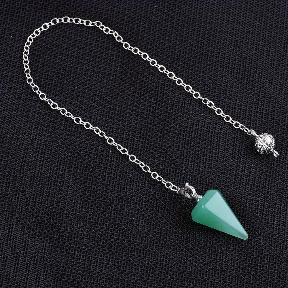 Spirit Pendulum Natural Crystal Pendant Treatment Point Pendulum Weika Meditation Semi Gem Jewelry Gift
