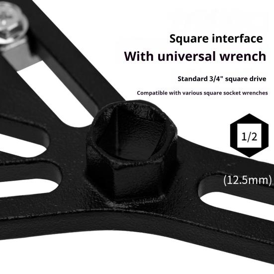 Yousheng Fuel Pump Removal Tool Heavy Duty Adjustable Lock Ring Wrench Installer Repair Kit Universal Fuel Tank Cap Spanner for Symmetrical Holes