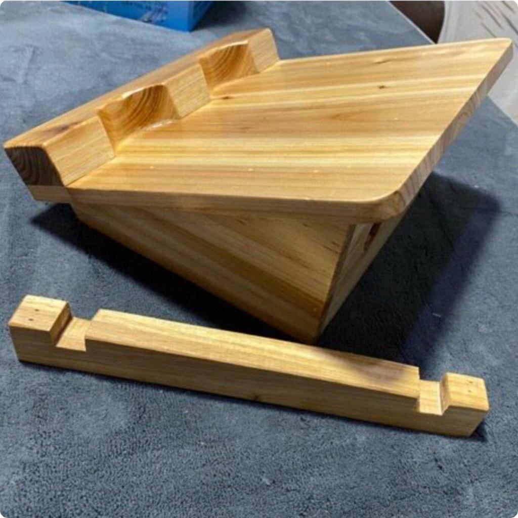 Tavola Inclinata in Legno Legno Massiccio Stretching Polpacci Fisioterapia per Palestra
