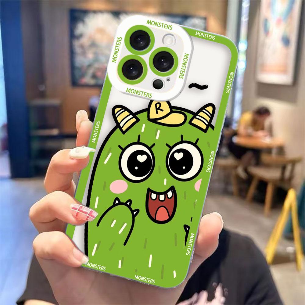 Cute Little Monster Clear Phone Case For Samsung A03S A03 A04 A05 A05S A06 A7 A11 A10S A12 A13 A14 A15 A16 NOTE 10 20 ULTRA Case