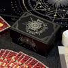 Magnetischer Deckel Tarotkartenbox, Tragbarer leichter Aufbewahrungs-Organizer für Orakel-/Spielkarten, Schmuck-Andenken, Heim-Dekoration