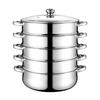 Multifunctional Stainless Steel Steamer Pot: Double To Five-Layer Design for Fish, Soup, and More