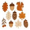Tactile Wooden Wall Art Fall Garland Decor, Rustic Autumn Hanging Ornament with Squirrel Boho Home Decoration Maple Leaf Pinecone Harvest Thanksgiving